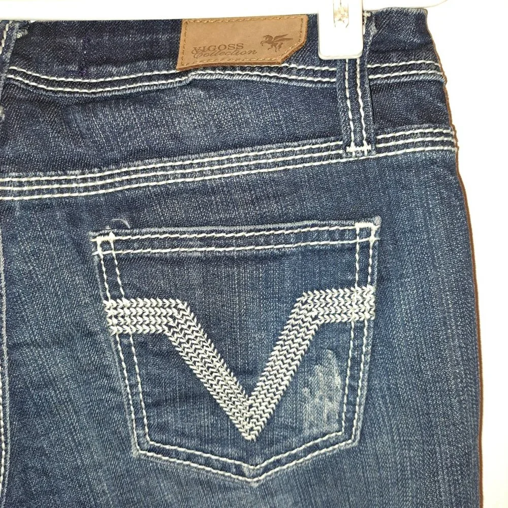 Vigoss Collection Embroidered Flare Leg Jeans size 5 - Picture 8 of 12